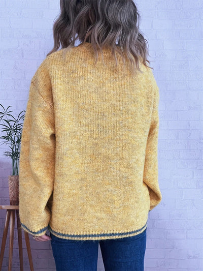 Contrast Trim Sweater - Your Second Look