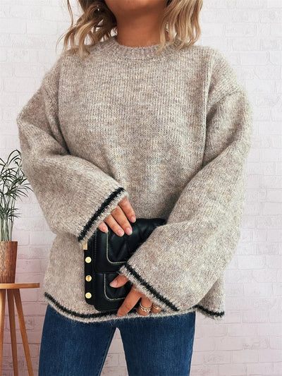 Contrast Trim Sweater - Your Second Look