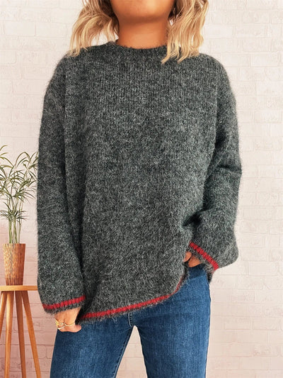Contrast Trim Sweater - Your Second Look