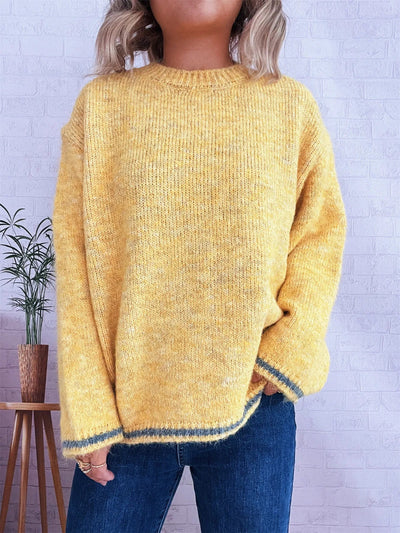 Contrast Trim Sweater - Your Second Look
