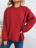 Contrast Trim Sweater - Your Second Look