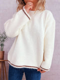 Contrast Trim Sweater - Your Second Look