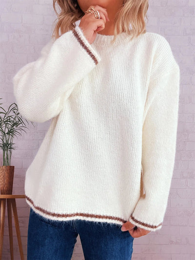 Contrast Trim Sweater - Your Second Look