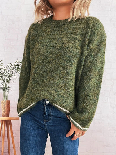 Contrast Trim Sweater - Your Second Look