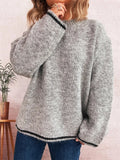 Contrast Trim Sweater - Your Second Look