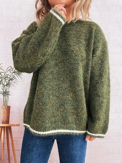 Contrast Trim Sweater - Your Second Look