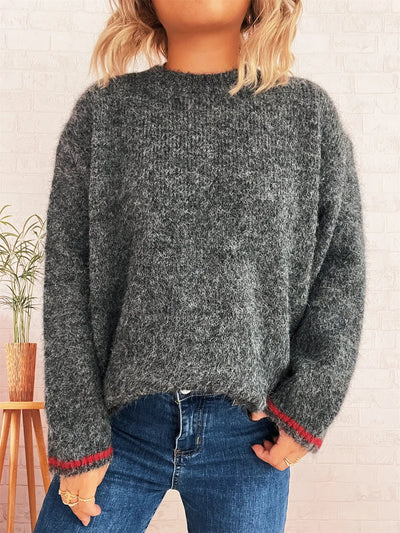 Contrast Trim Sweater - Your Second Look