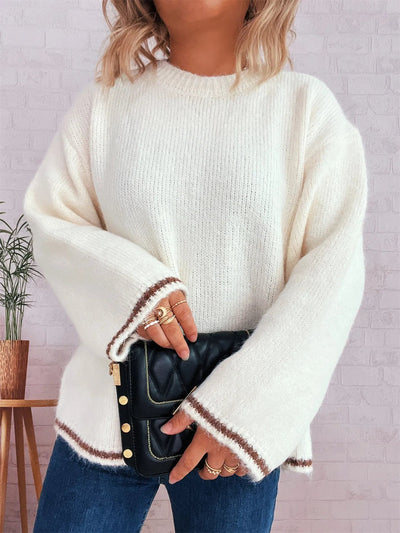 Contrast Trim Sweater - Your Second Look