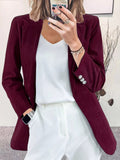 Corduroy Lapel Collar Casual Blazer - Your Second Look