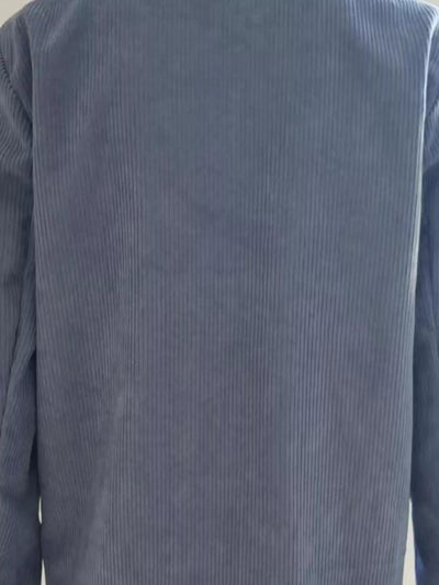 Corduroy Lapel Collar Casual Blazer - Your Second Look