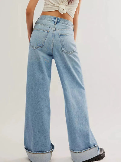Cuffed Jeans with Pockets - Your Second Look