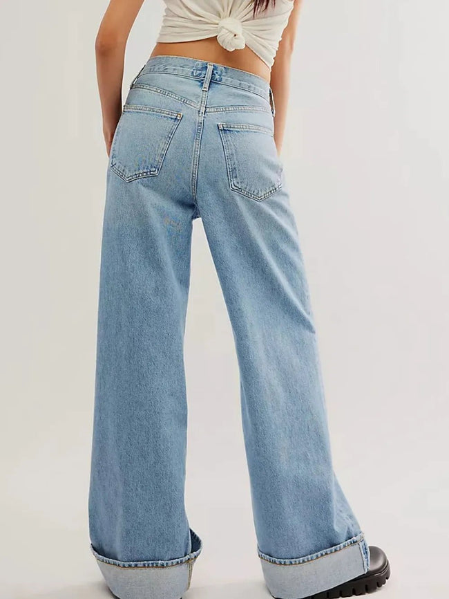 Cuffed Jeans with Pockets - Your Second Look