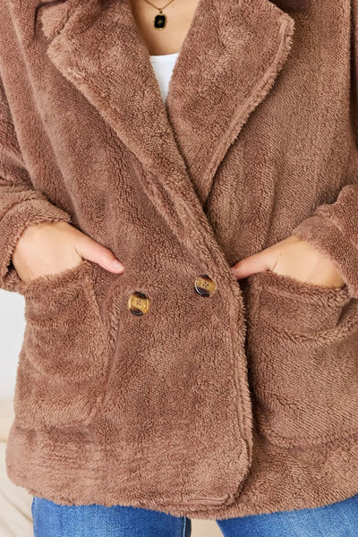 Culture Code Double Breasted Fuzzy Coat - Your Second Look