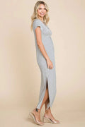 Culture Code Full Size Striped Twisted Detail Dress - Your Second Look