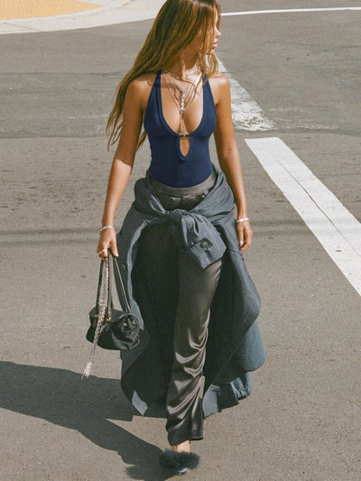 Cutout Ribbed Tank Top - Your Second Look