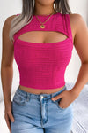Cutout Sleeveless Knit Top - Your Second Look
