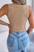Cutout Sleeveless Knit Top - Your Second Look
