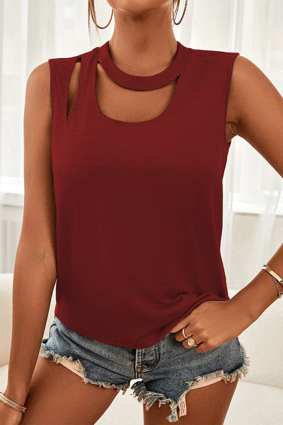 Cutout Sleeveless Top - Your Second Look