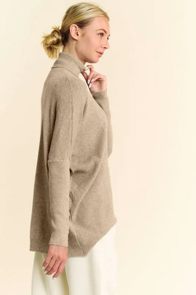 Davi & Dani Turtleneck Long Sleeve Knit Top - Your Second Look