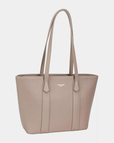 David Jones Leather Tote Bag with Gold Hardware - Your Second Look