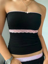 Devine Lace Detail Tube Top - Your Second Look
