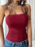 Devine Lace Detail Tube Top - Your Second Look