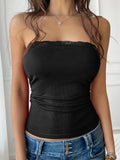 Devine Lace Detail Tube Top - Your Second Look