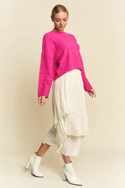 Diamond Cable Pattern Sweater - Your Second Look