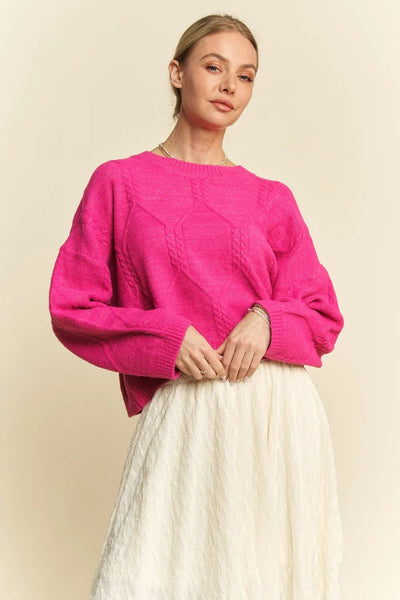 Diamond Cable Pattern Sweater - Your Second Look