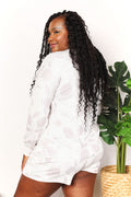 Double Take Floral Long Sleeve Top and Shorts Loungewear Set - Your Second Look