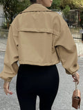 Drawstring Hem Zip Up Jacket - Your Second Look