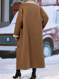 Drop Shoulder Sherpa Longline Coat - Your Second Look