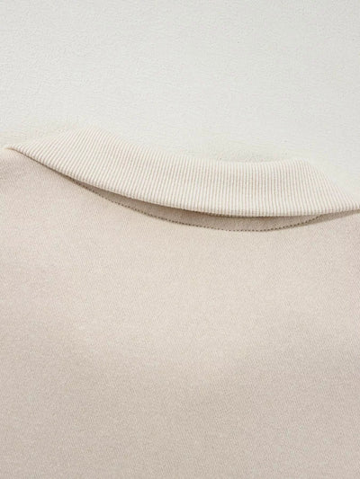 Drop Shoulder Zip Up Jacket and Drawstring Pants Set - Your Second Look