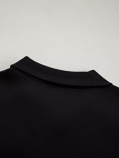 Drop Shoulder Zip Up Jacket and Drawstring Pants Set - Your Second Look