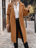 Dropped Shoulder Tie Waist Coat - Your Second Look