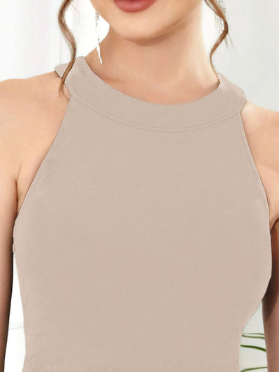Elegant High - Low Hem Sleeveless Dress - Your Second Look