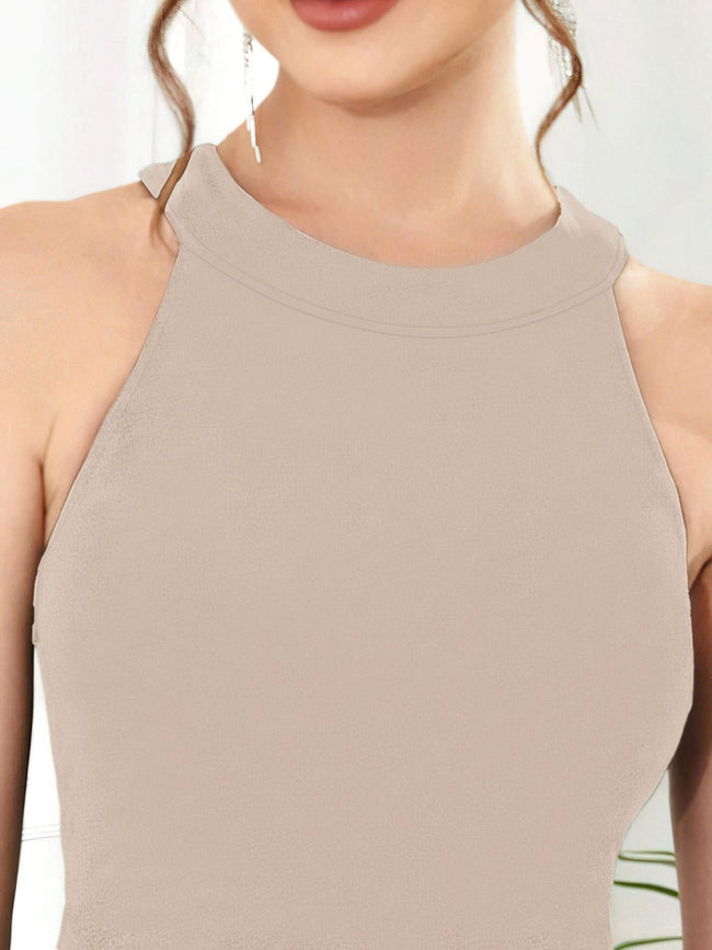 Elegant High - Low Hem Sleeveless Dress - Your Second Look