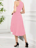 Elegant High - Low Hem Sleeveless Dress - Your Second Look