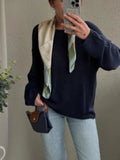 Everyday Boat Neck Drop Shoulder Sweater - Your Second Look