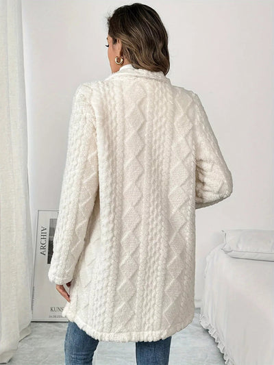 Fleece Double - Breasted Longline Coat - Your Second Look