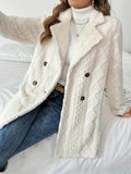 Fleece Double - Breasted Longline Coat - Your Second Look