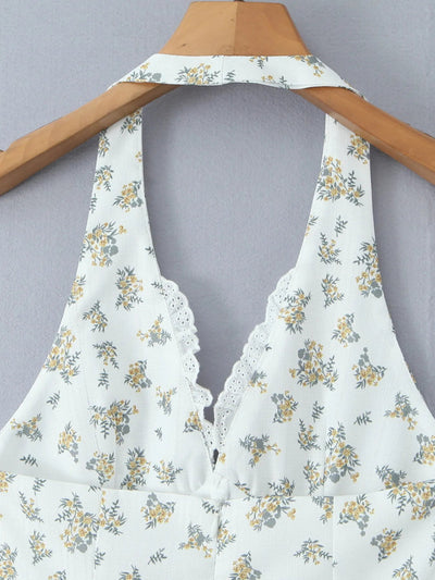 Floral Halter Neck Mini Dress - Your Second Look