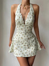 Floral Halter Neck Mini Dress - Your Second Look