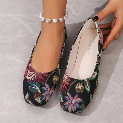 Floral Print Comfort Slip - Ons - Your Second Look