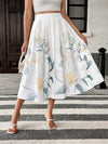 Floral Print Midi Skirt - Your Second Look
