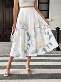 Floral Print Midi Skirt - Your Second Look