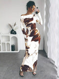 Floral Print One Shoulder Maxi Dress - Your Second Look