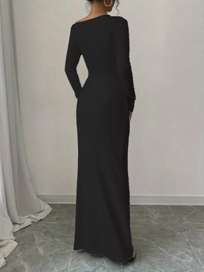Floral Print One Shoulder Maxi Dress - Your Second Look