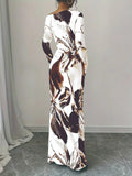 Floral Print One Shoulder Maxi Dress - Your Second Look