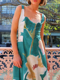 Floral Square Neck Maxi Dress - Your Second Look